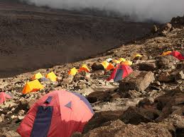 Diamond Package luxury A-frame tent on Mount Kilimanjaro