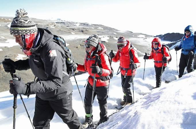 Trekkers via Umbwe Route