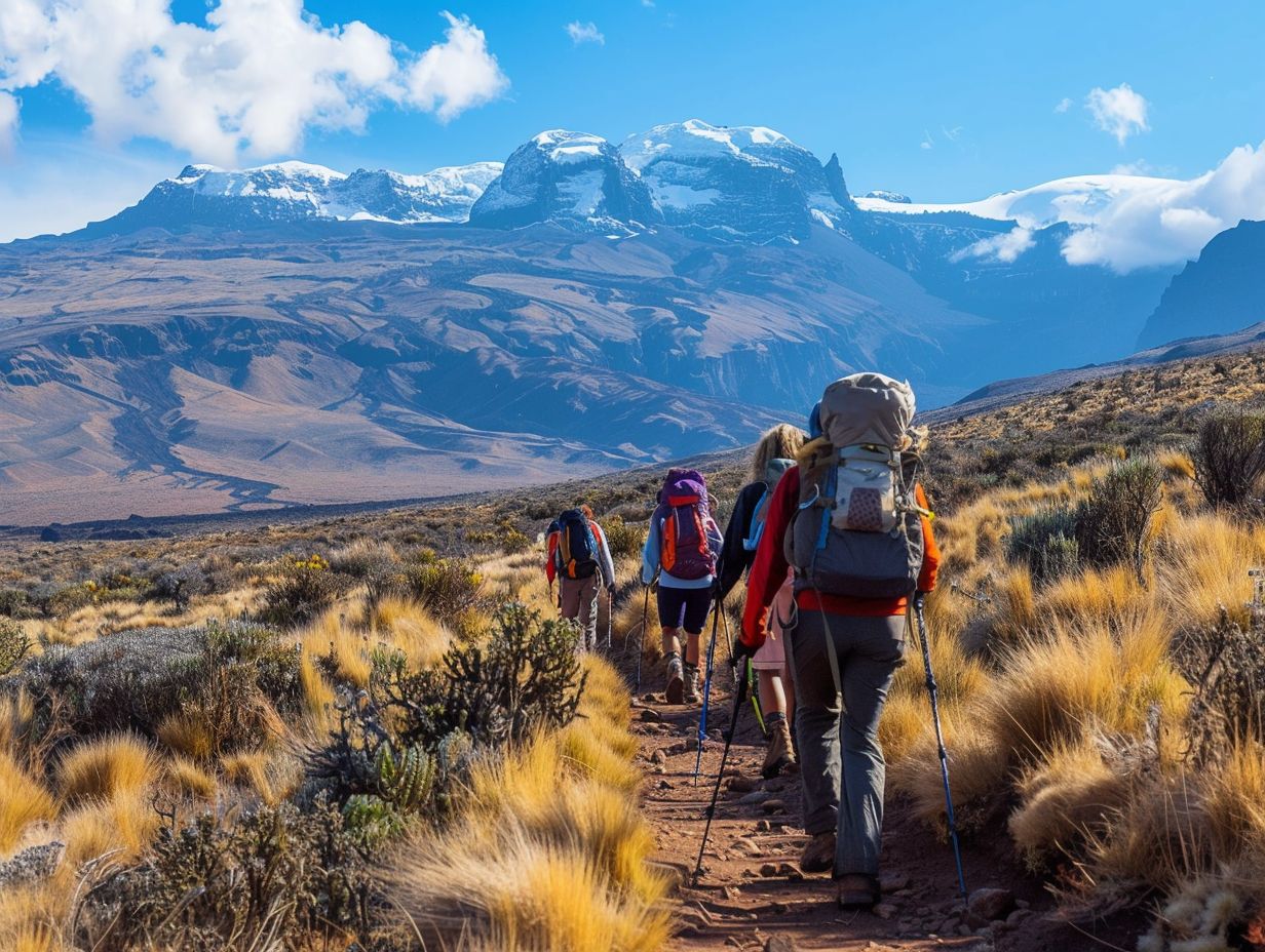 Guided high-altitude Mount Kilimanjaro trekking tour