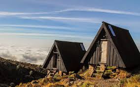 Luxury tented campsite setup on Mount Kilimanjaro